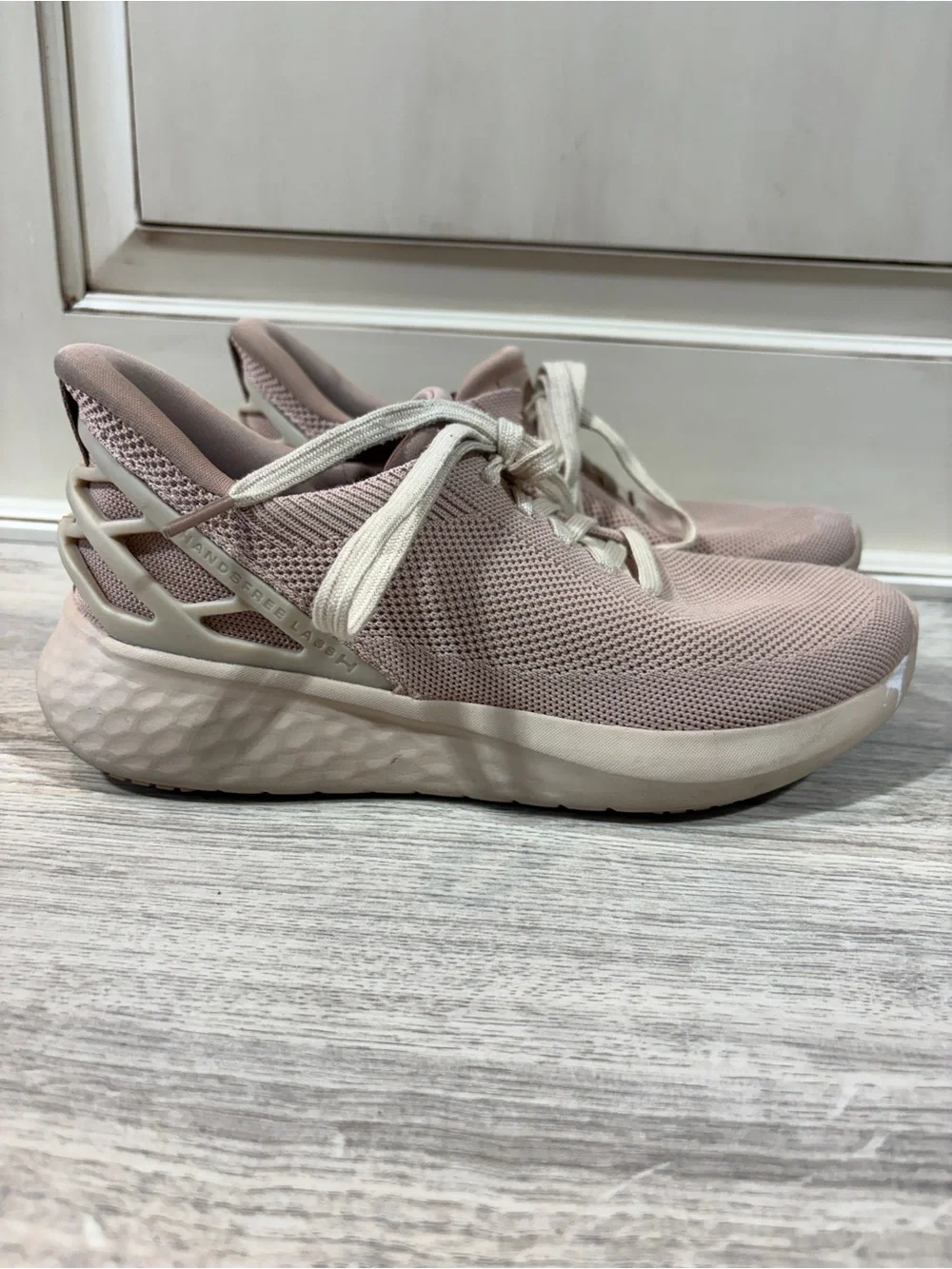 Kizik Shoes Womens 8.5 Athens Sneakers Mesh Light Pink Handsfree Labs Comfort - Picture 1 of 10
